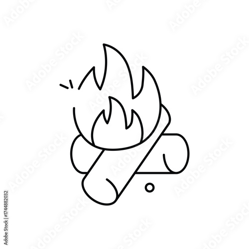 Bonfire Icon vector