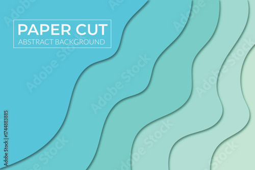 Abstract blue wave pattern background with flowing curves and sea-inspired design elements