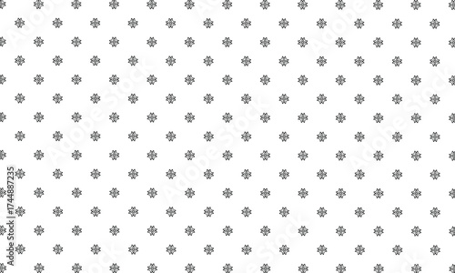 Floral decorative seamless pattern background. Black and white pattern background.