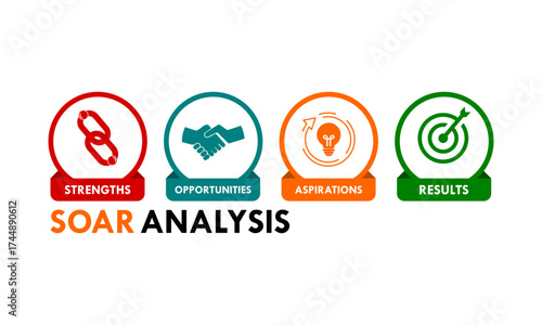 Soar analysis design logo template illustration