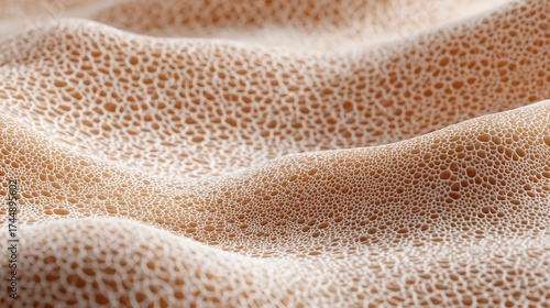 Close-up macro shot of synthetic pores on artificial skin, perfect smoothness blending with subtle imperfections, photorealistic texture mapping, ultra high definition 