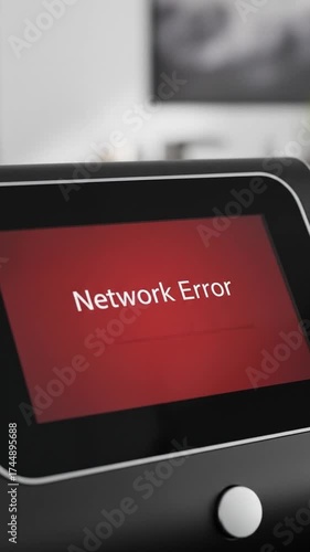 Network Error on Device Screen - Connectivity Issues.