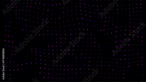 Blue and purple small dot animation background