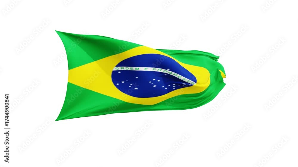 Brazil flag in the wind green screen. brazil flag waving in the wind ...