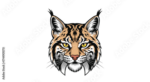 A majestic bobcat with intense eyes and sharp teeth showing its wild nature.