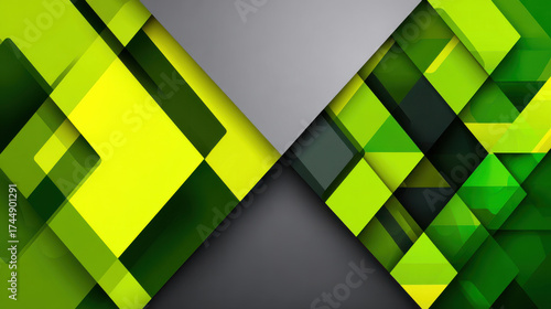 Vibrant urban expansion showcases dynamic interplay of green vegetation and geometric shapes creating modern aesthetic