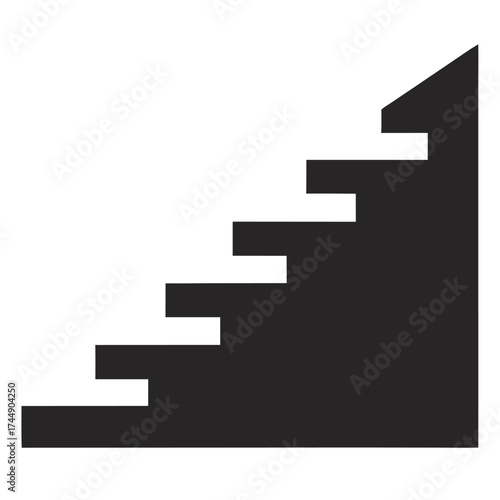 Free Download Step transition black vector on white background. - GFXLoad