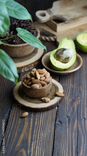 a bowl of almonds