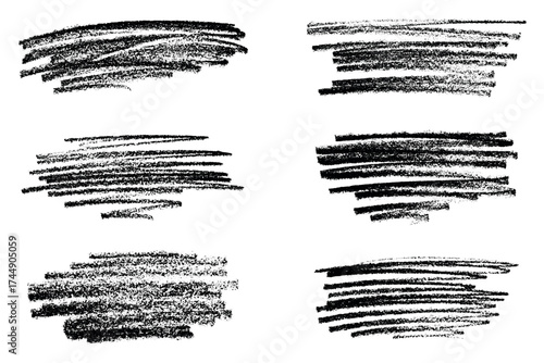 Set of brush paint stroke texture swatch Hand painted background Ink scribble dab clipart Paint smudge for tags and stamps design