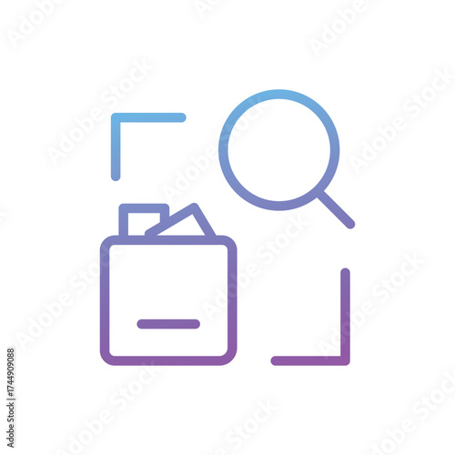 Folder search engine optimization icon design