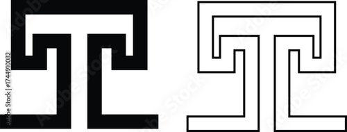 Greek key border icon set in flat and outline styles. Ancient meander pattern symbol, geometric frame design elements, seamless ornamental art decoration and classic greek design vectors illustration.