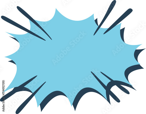 Cartoon Explosion Speech Bubble 