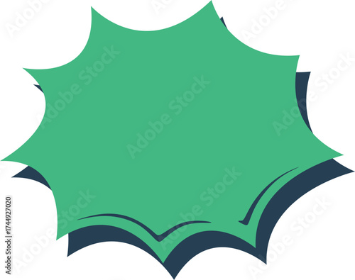 Cartoon Explosion Speech Bubble 