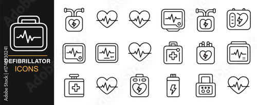 Collection of Electronics Parts Icons for Design, Engineering, and Schematic Diagrams
