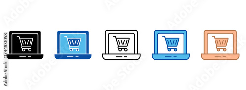 E-Commerce Icon Set Multiple Style Collection