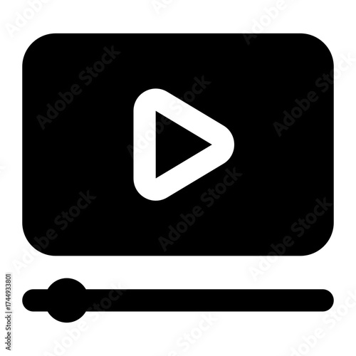 video lesson icon for illustration