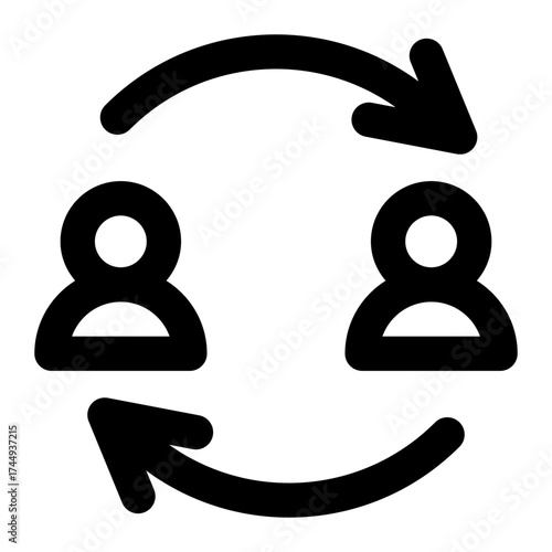 exchange icon for illustration