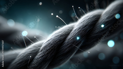 Elegant woman with long stylish hair in a beauty salon