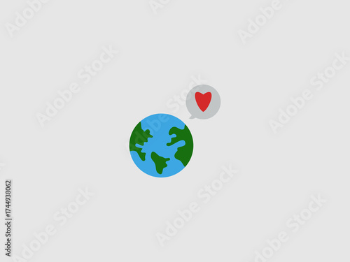blue oceans and green land masses