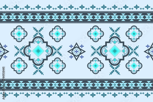 Ethnic geometric oriental traditional Aztec Boho seamless pattern. Native decorative elements tribal geometry design for fabric, clothing, embroidery, ornament, wallpaper, texture, textile