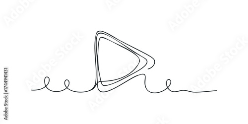 Abstract Play Button Symbol