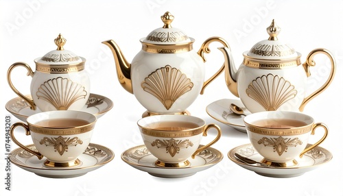 antique porcelain tea set