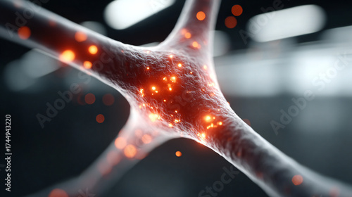 Abstract 3d blue molecular starfish illustration design