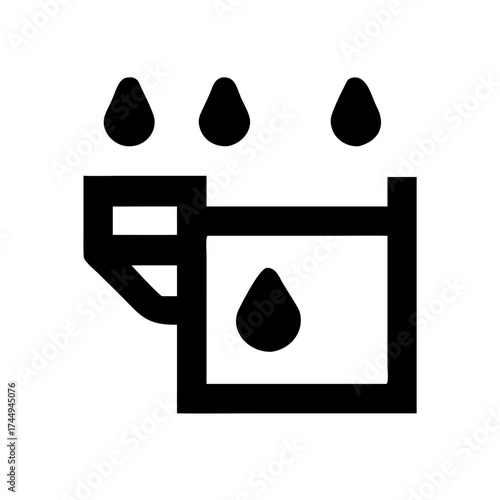 Ink cartridge icon, representing printing and supplies
