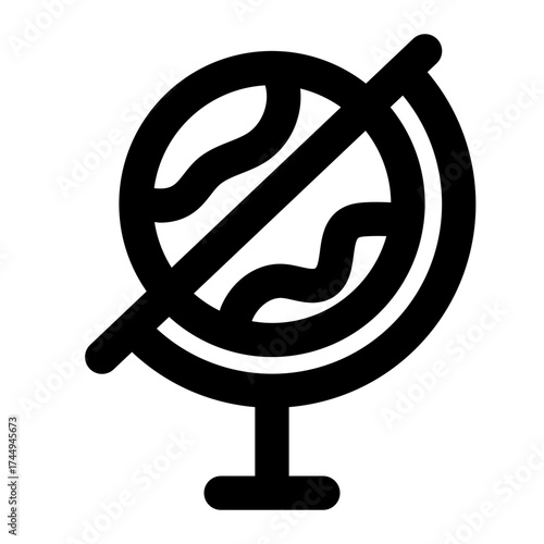 globe icon for illustration