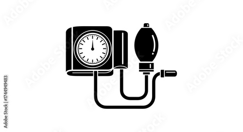 Blood pressure measurement device medical equipment for health checkup.