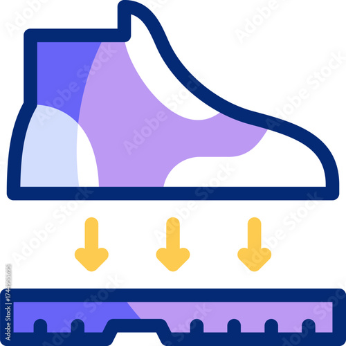 Shoemaker flat icons set with editable stroke, featuring shoes, hammer, leather, needle, thread, sewing machine, polish, sole, workshop, cobbler illustration