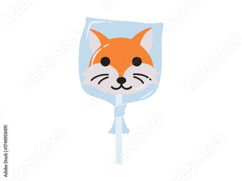 Jungle Animal Lolipop Clip Art