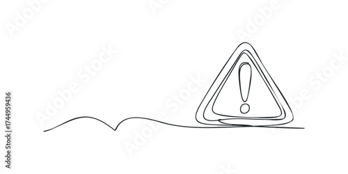 Warning triangle with exclamation mark
