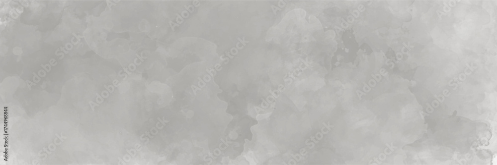 Naklejka premium Abstract background with white paper texture and gray watercolor background.Sky with white cloud, cement wall texture.