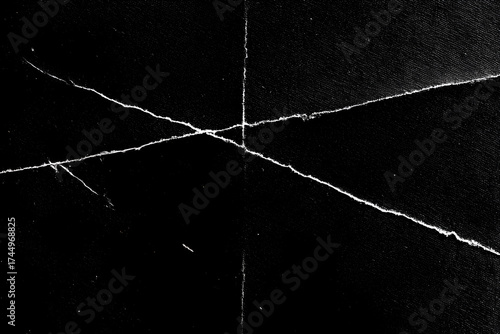 Cracked Fold Paper Surface