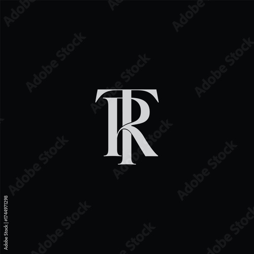 Initial Letter TR logo Design Outstanding Creative Modern Symbol  Sign