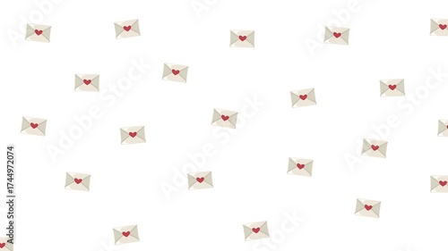 Love Letters Loop Background Animation