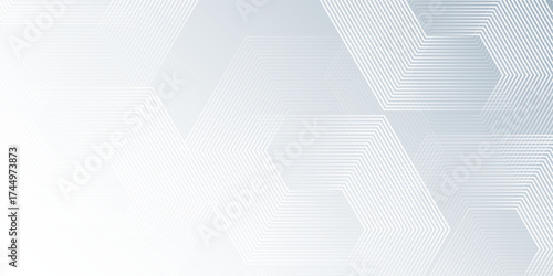 Hexagon lines on gray background geometric lines illustration technology modern simple nice art texture  light template good
