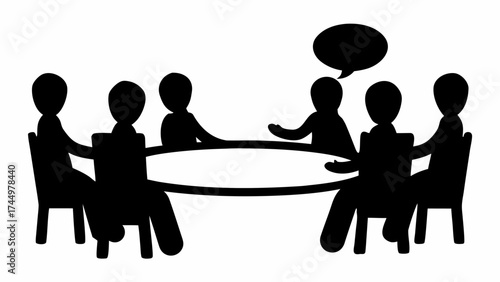 Dynamic team brainstorming session around conference table fosters collaboration and innovative solutions for growth