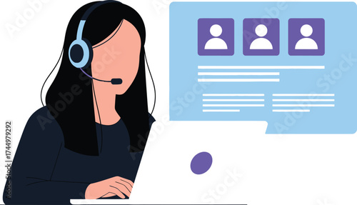 Customer service representative online support call center agent
