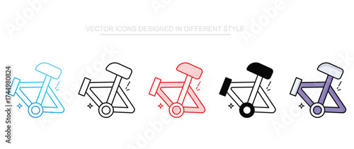 Cycle Frame icon design with white background stock illustration