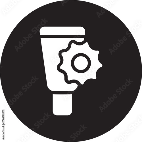 sunscreen glyph icon