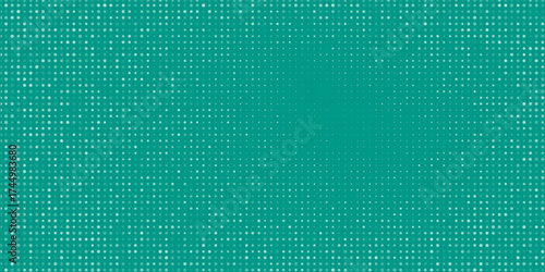 Seamless background pattern of evenly spaced white plus symbols of different sizes and opacity. illustration on teal background with stars.Eps10