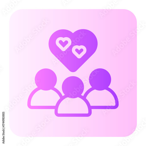 family gradient icon