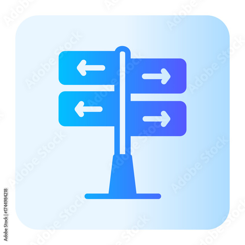 direction gradient icon