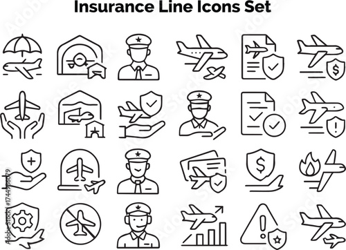 Line icons representing loan, debt, credit protection, and repayment coverage.