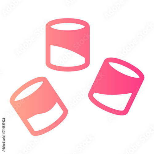 marshmallow gradient icon