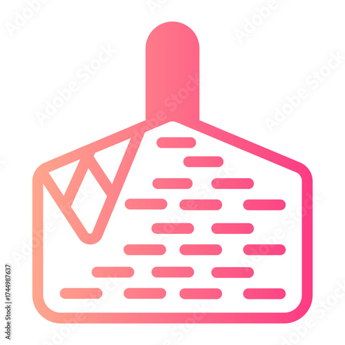 picnic basket gradient icon
