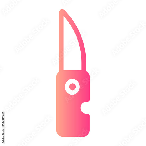 pocket knife gradient icon