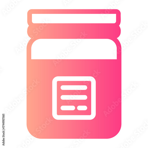 butter jar gradient icon